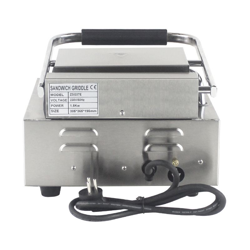 Stainless Steel Commercial Electric Panini Grill Kitchen Machine
